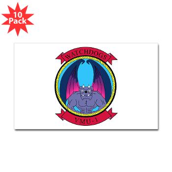 MUAVS1 - M01 - 01 - Marine Unmanned Aerial Vehicle Sqdrn 1 - Sticker (Rectangle 10 pk) - Click Image to Close